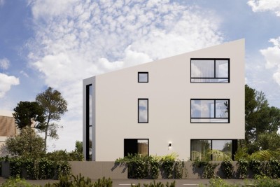 Moderna samostojeća kuća sa bazenom u izgradnji, blizina mora, Funtana