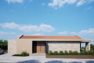 Building plot with valid building permit for a villa with a pool and fully paid utility contribution